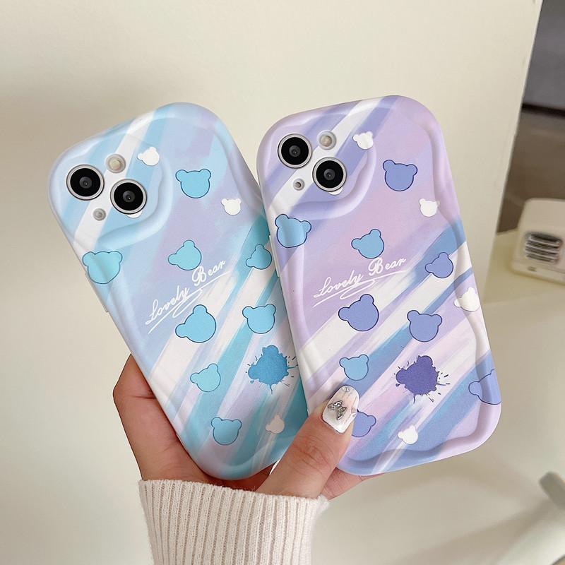 

Мягкий силиконовый чехол с милым мультяшным медведем и принтом в виде ракушки для мобильного телефона, белая задняя крышка для iPhone Samsung Xiaomi Redmi iPhone 6 разноцветный