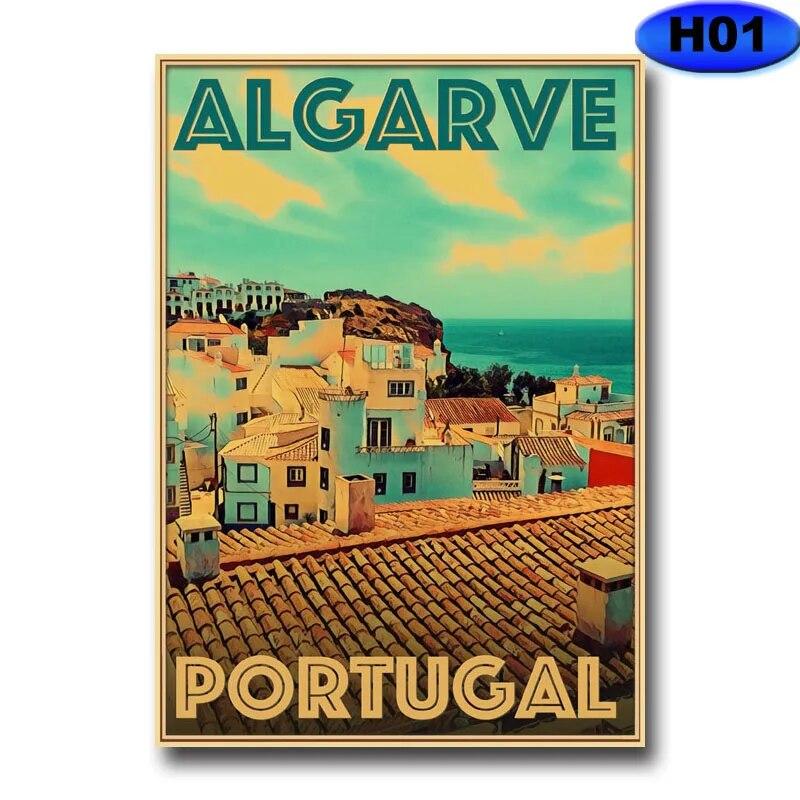 

Винтажный постер с мировыми путешествиями, ретро крафт-обои, городские постеры, современное искусство, живопись для дома, гостиной, бара, кафе, декора отеля 30x21cm