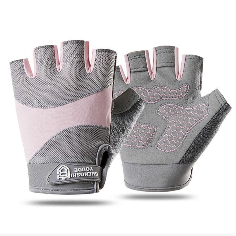 New fitness half finger anti-cocoon non-slip and wear-resistant outdoor riding running rock climbing Pilates fitness sports gloves