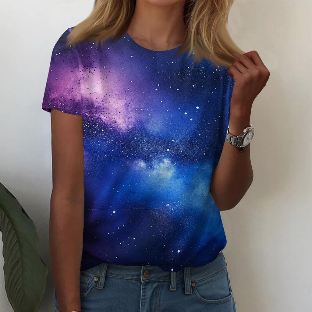 Camisas de manga curta para mulheres, tops fofos, camisetas gráficas, blusas casuais, plus size, tops básicos, pulôver