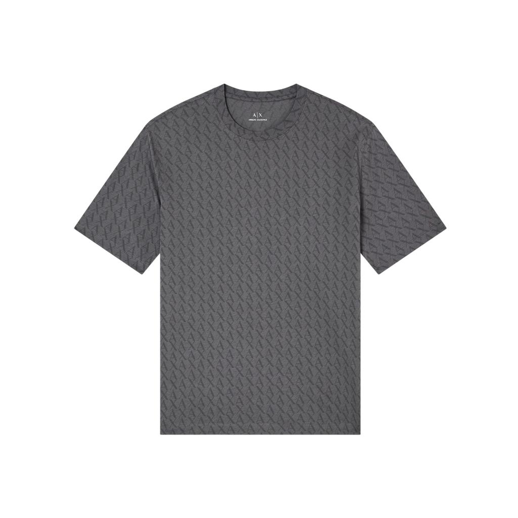 Armani Exchange Mens Logo All-Over Print T-Shirt