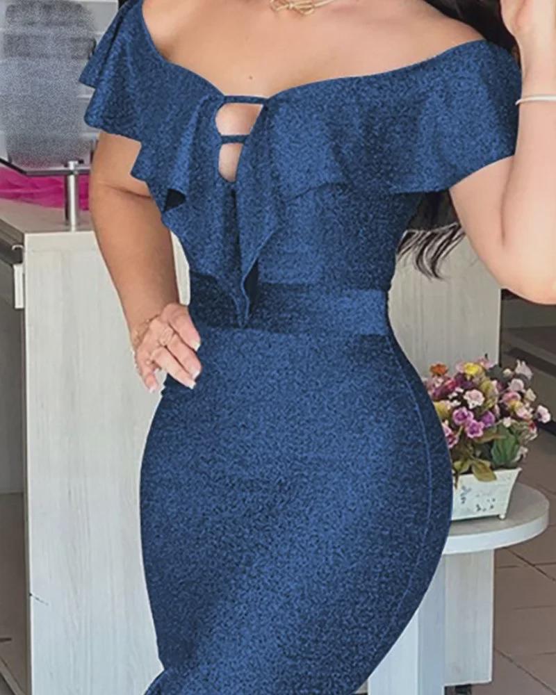 Sommer 2023 Europäische & Amerikanische Mode: Heiß verkaufendes sexy Damenkleid