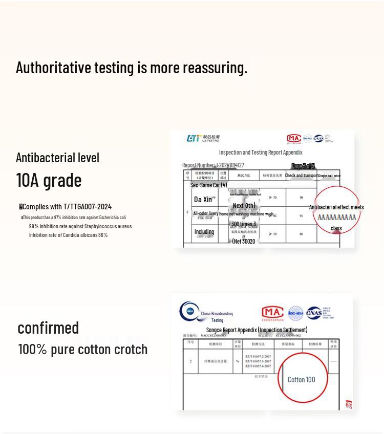 Neixiaoban Women's 3-Pack Antibacterial Baby Cotton Mid-Rise Underwear with Lace Trim