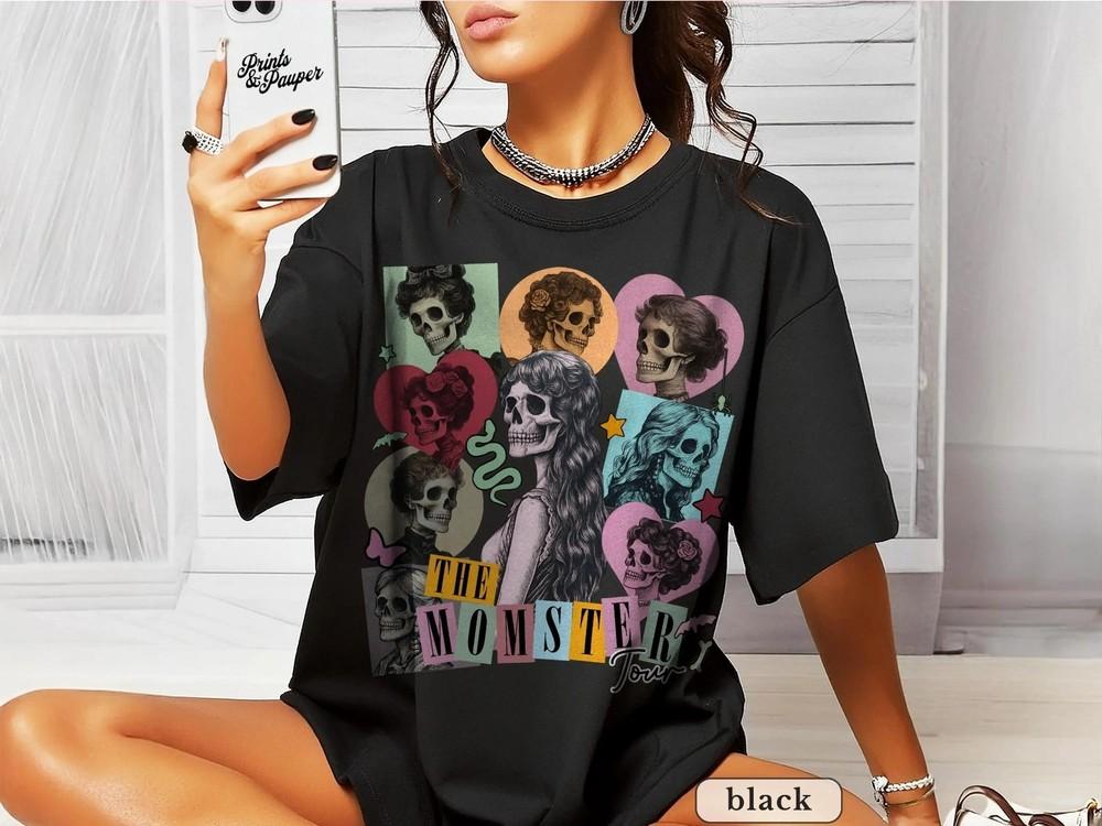 Momster Tour Tee Eras Tour Fandom Halloween Shirt Fall Mombie T-Shirt Unisex T-Shirt XXL