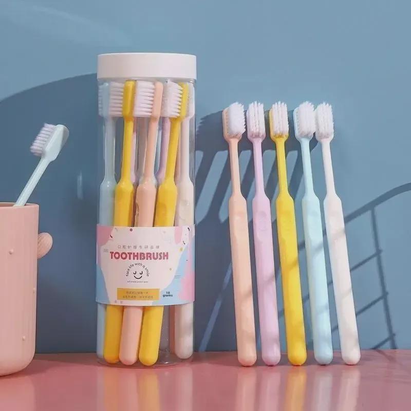 Brosse à dents souple haute densité pour adultes – Soin doux pour hommes, femmes et femmes enceintes