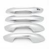 For Kia Rio 4 X-line 2017 2018   ABS Carbon Fiber Black Auto Door Handle Cover Trims Sticker Car Styling Accessories