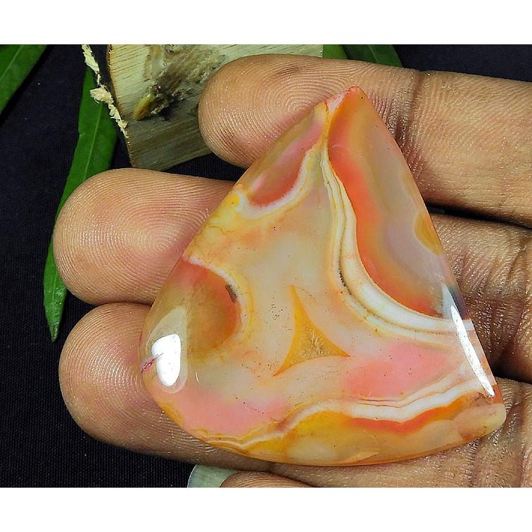 70Cts. Dyed Onyx Agate Fancy Shape Cabochon Loose Gemstone 40X45MM SK-4348