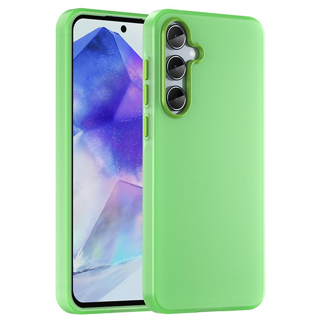 For Samsung Galaxy A55 5G Case TPU+PC Phone Back Cover Matte Translucent Design