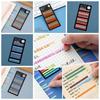 PET Rainbow Index Memo Pad Stationery Sticky Notepads It Sticky Notepads Label Bookmark  Kids