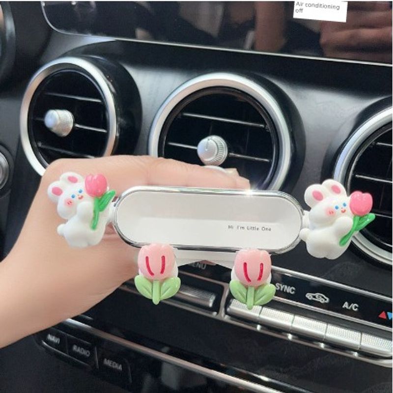 Car Phone Holder Cartoon 2026 Model Car Air Vent Phone Navigation Fixed Support Bracket