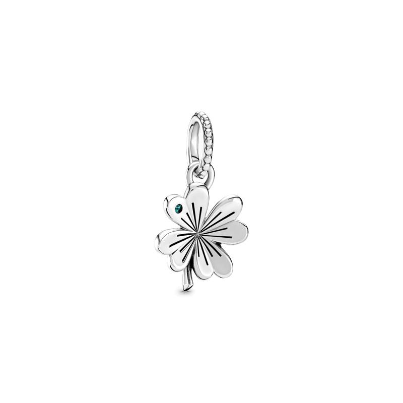 Pandora 925 silver lucky four leaf clover pendant 397965NAG