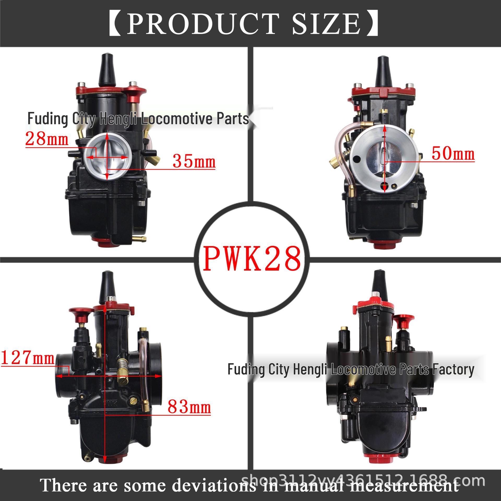 PWK Slide Valve Carburetor for 24-34mm ATV/UTV Racing 21mm