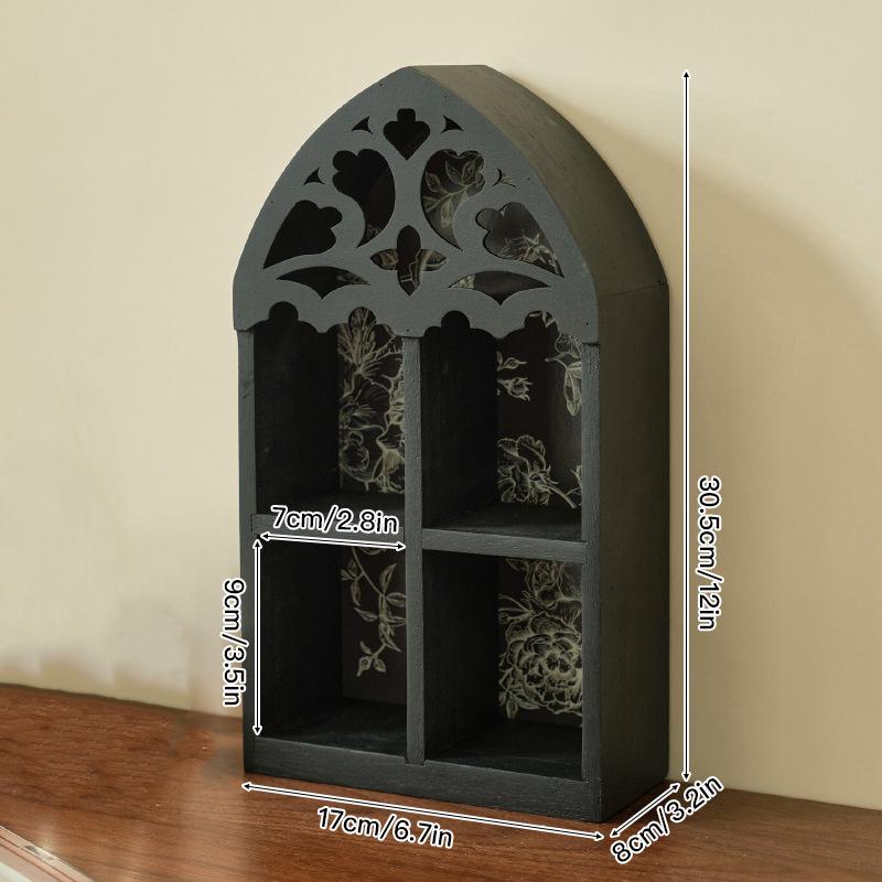 Stylish Wooden Multi-Tier Wall Shelf Space-Saving Storage & Display Organizer for Home Decor, Bedroom Crafts Living Room