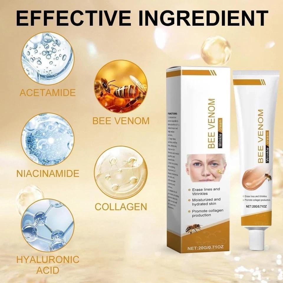 COMYTRICKS Bee Venom Wrinkle Cream, Anti-Ageing Face and Neck Moisturiser 20ml