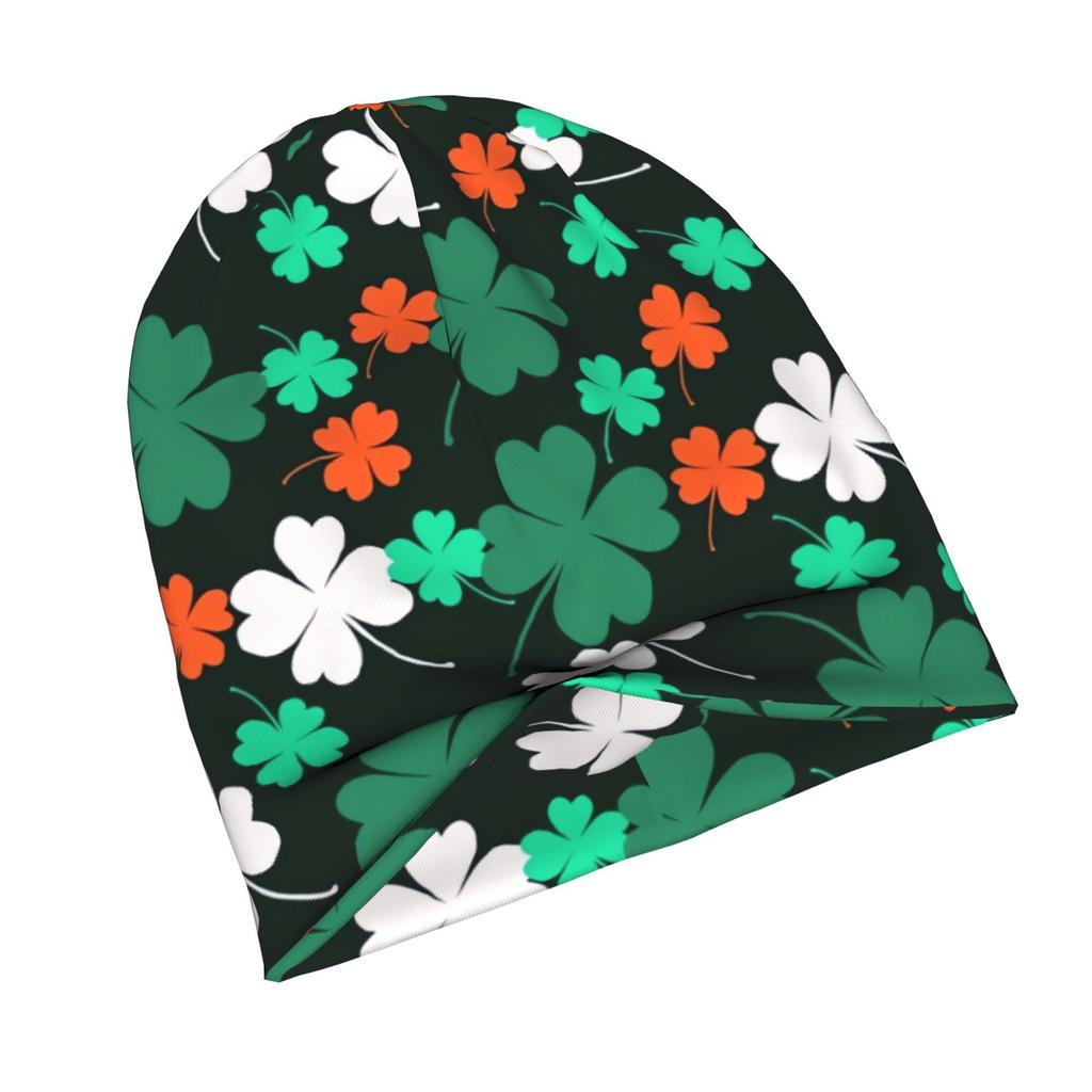 Irish Ireland St Patrick's Patricks Day Golden Coins Leprechaun Adult Knit Beanie with Style Fits Effortlessly into Seasonal Wardrobes and Pairs Well