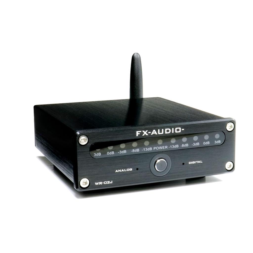 Low latency Bluetooth receiver Optical coaxial RCA output design VU meter Wireless BT aptX aptX HD LL FX-AUDIO- WR-02J [Black] 3-system Audio-specific