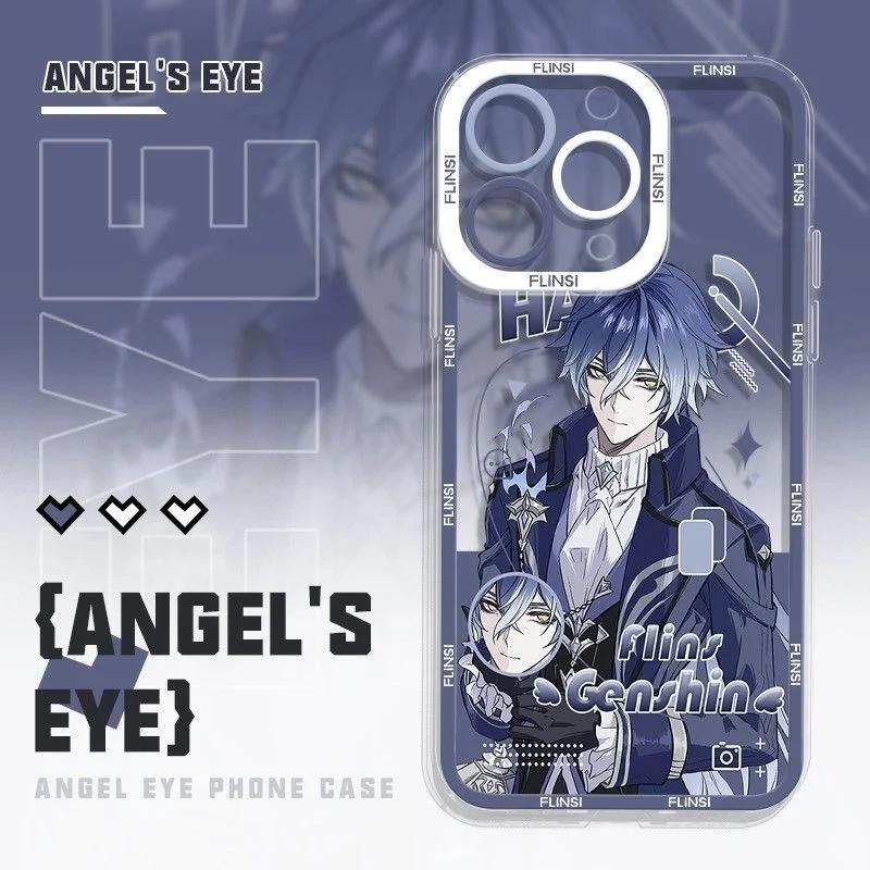 Genshin Impact Lauma Flins Columbina Phone Case For IPhone 11 12 14 15 16 Pro Max Mini X XS Max 7 8 6 6S Plus Transparent Cover