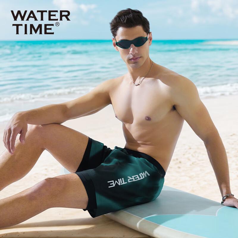

WATERTIME Men s Gradient Abstract Double-Layer Swim Trunks XL