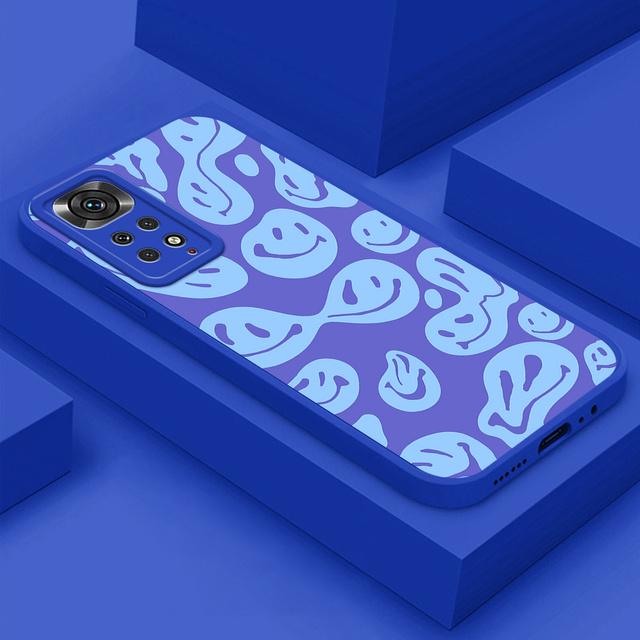 Smiley Case For Xiaomi Redmi Note 11 Global Case for Redmi Note 11 10 8 9 Pro Max 11s 10s 9s Protective Silicone Cover Shell