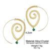 Women Fashion Exaggerated Spiral Earrings Unique Delicate Elegant Earrings