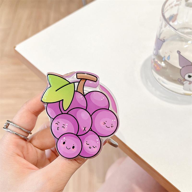 Korean Cute Cartoon Fruit Magnetic Holder Grip Tok Griptok Phone Stand Holder Support For iPhone 15 14 For Pad Magsafe Smart Tok