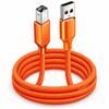 USB 2.0 USB Printer Cable Nylon Braided Scanner Connection Cable Scanner Connection