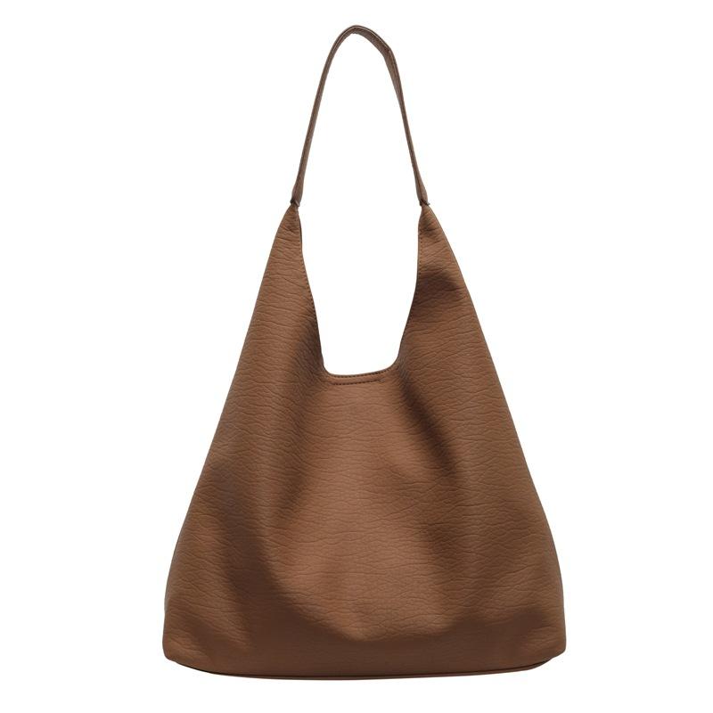 New large-capacity bag, women's retro commuter shoulder bag, casual fashion messenger bag, underarm tote bag.