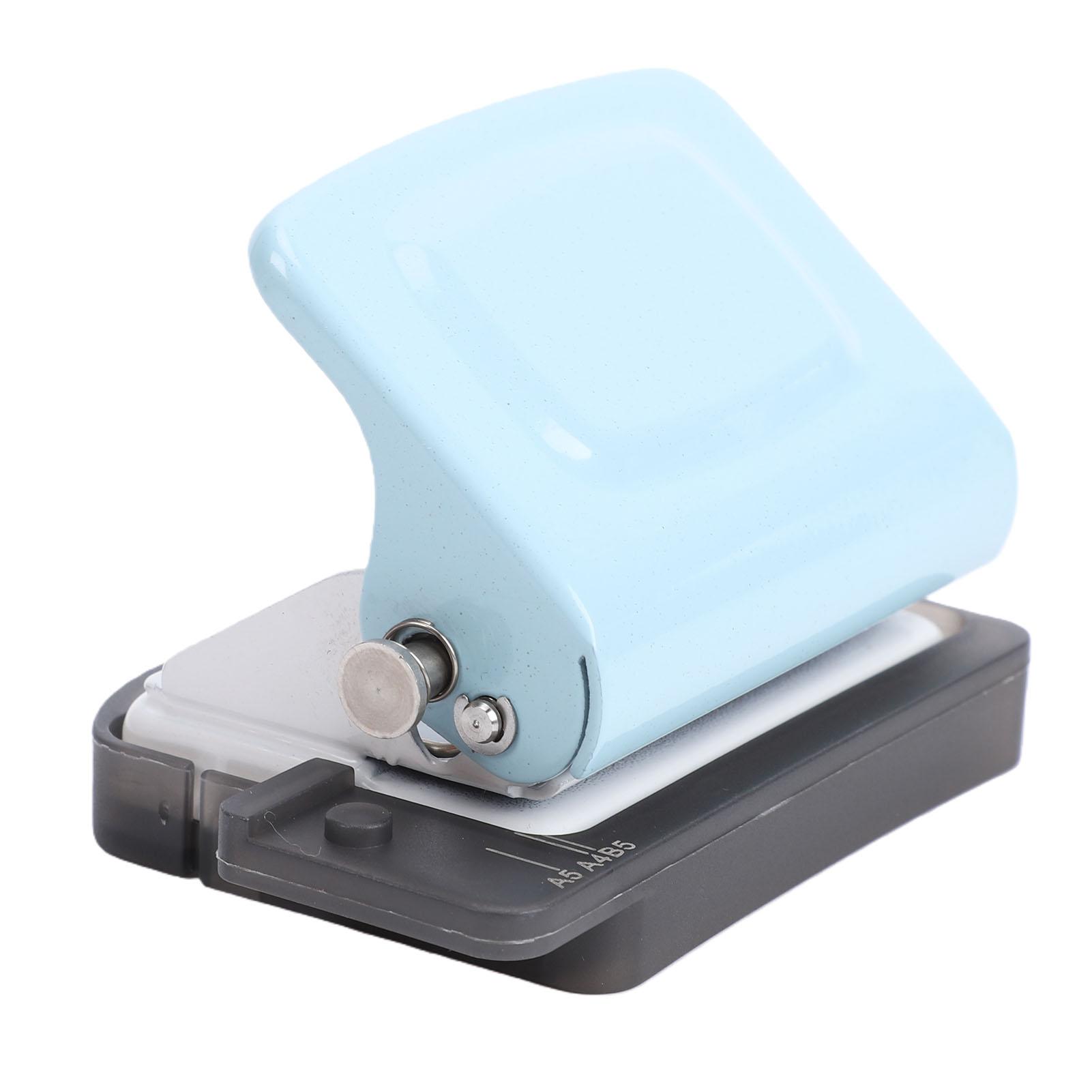 

6 Hole Punch 5.5mm Hole Diameter 8 Sheet Capacity Small Loose Leaf Paper Puncher for Planner Notebook