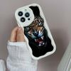 N96 Tiger Eyes Design Soft Wavy Phone Cases for Samsung A54 A34 A13 A14 S23 S24 Ultra Xiaomi Redmi Note 13 12C Realme Infinix Protective Bumper Cover