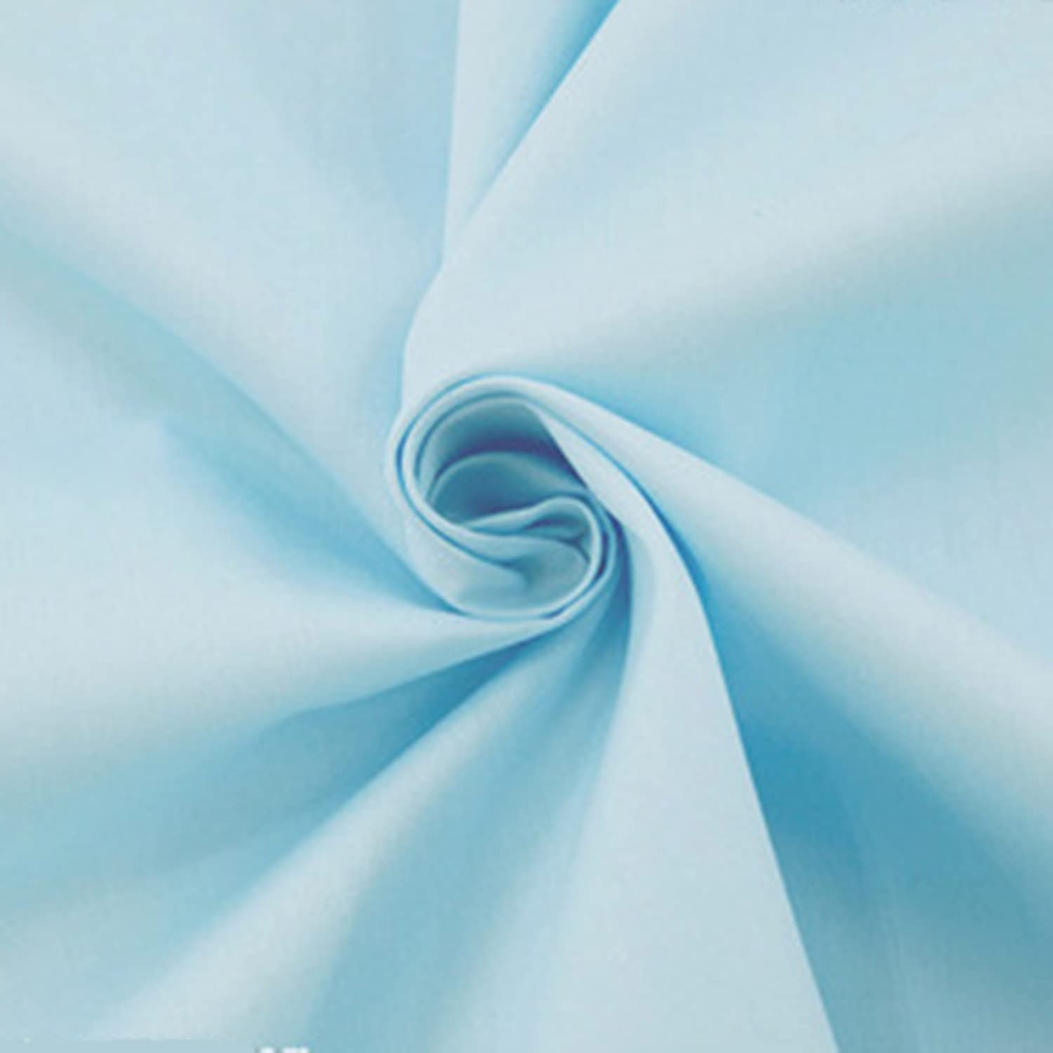 

moonfarm 18 Colors Twill 1m Long x 160cm Slightly Thin Available, Fabric, 100% Cotton, Approx. Wide, Pre-Cut, Solid, (Light Blue) світло-синій колір