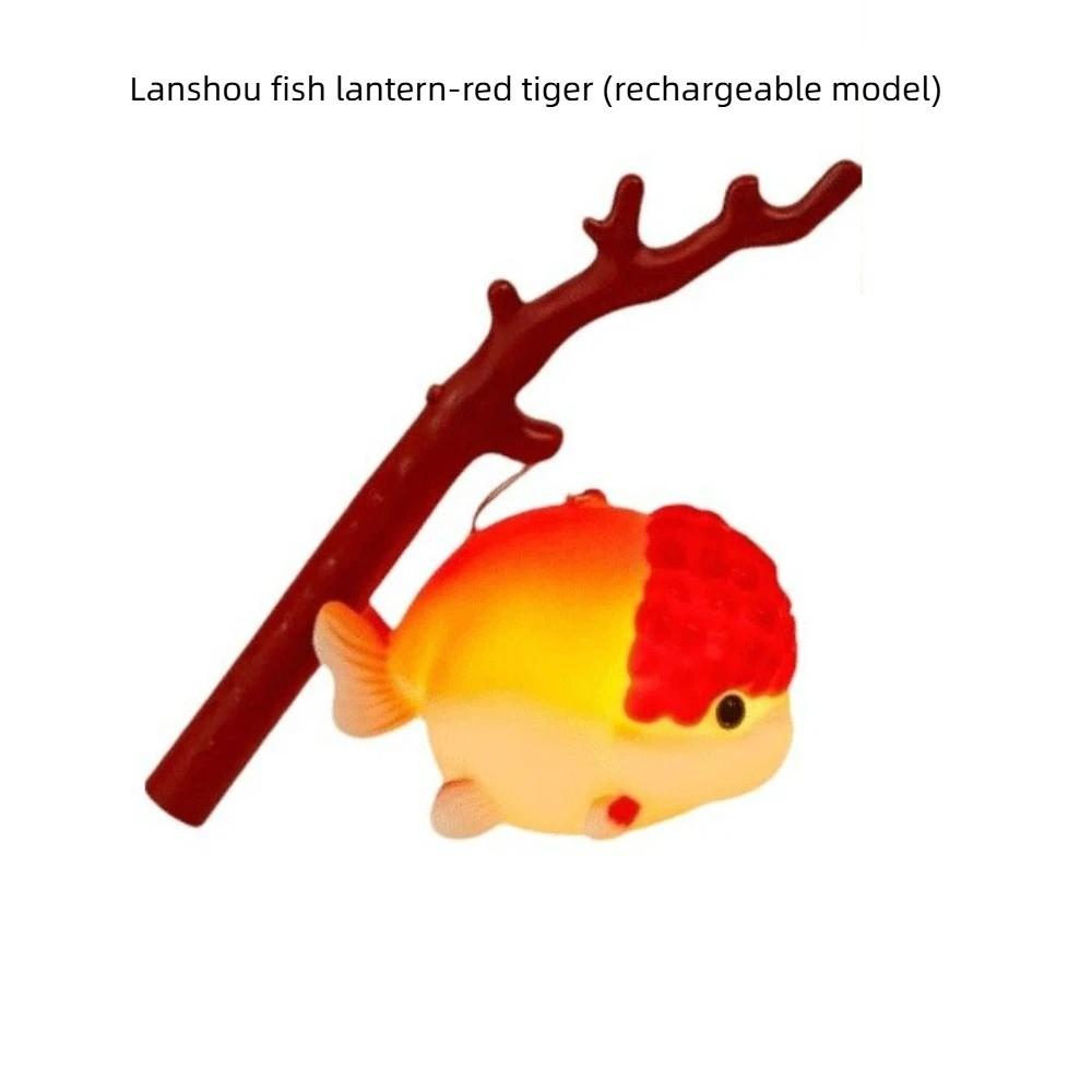 Antique Creative Glowing Handheld Lantern Luminous Ancient Festival Lantern Traditional Handheld Koi Lantern Gift 1