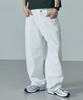 LXT Essential Cotton Wide Curved Chino Pants [White]