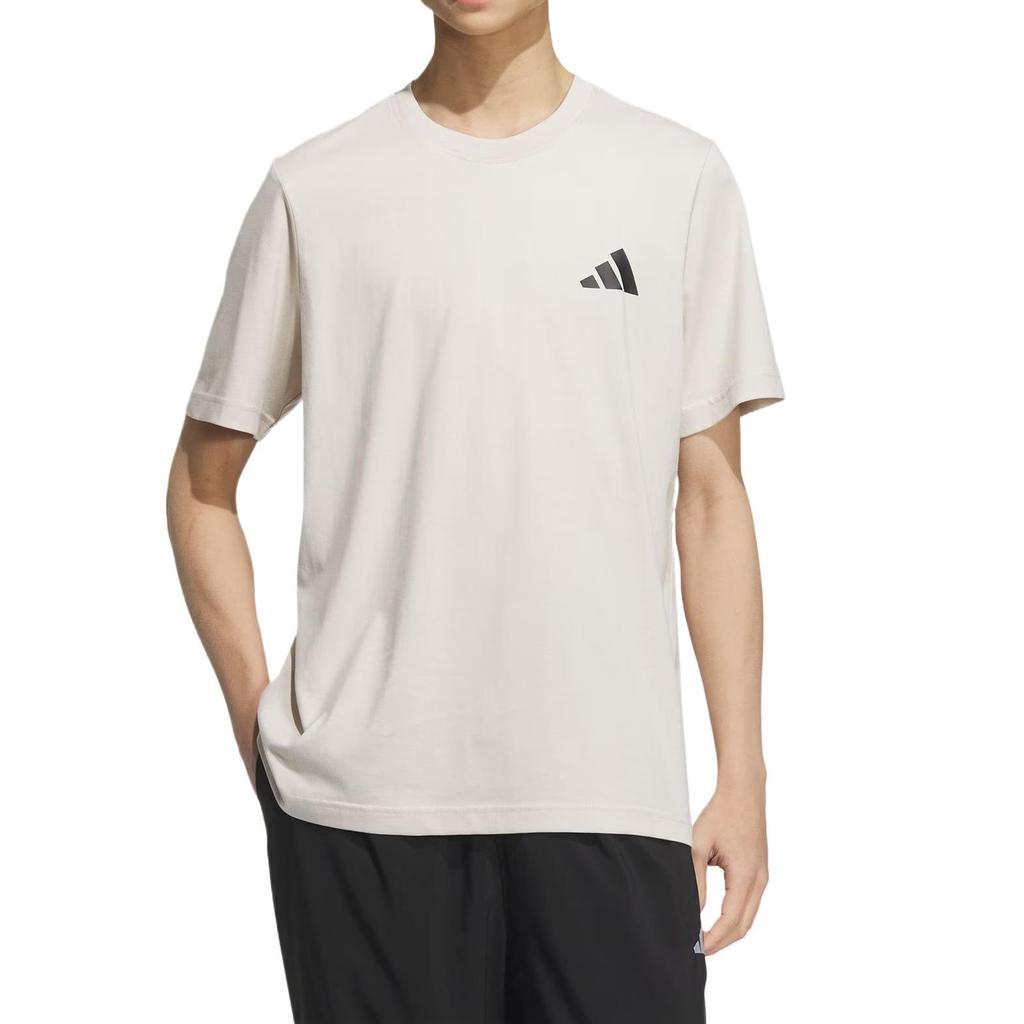 Adidas GRAPHIC SHORT SLEEVE T SHIRT T Shirt Unisex Bauxite Brown Color KC3063