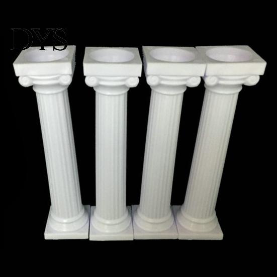Fondant Support Mold 4Pcs/Set Cake Rods Non-stick Reusable Plastic Delicate Baking Tool Standing Grecian Pillars Gathering Supplies Rod