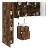Bathroom Cabinet Set 5 pcs Smoked Oak 43 x 16 x 62.5 cm