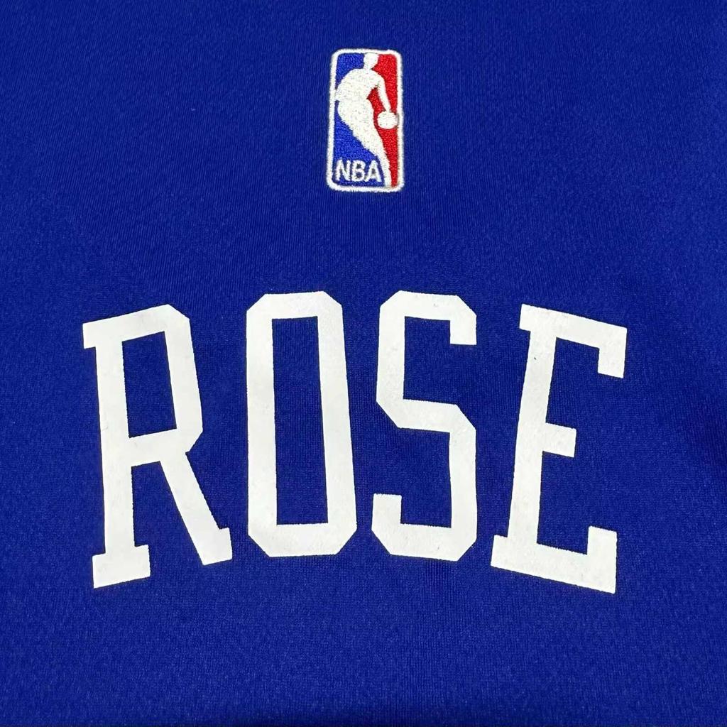 Adidas X NBA Collaboration Knicks Team Rose Logo Fashion Loose Fit 25 Print Sleeveless Basketball Jersey Unisex Jersey Blue 7818A-3KB-AEB3257
