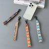 Neues, farbenfrohes Universal-Lanyard für Mobiltelefone, Handgelenkschlaufe, kurzes Seil, Handschlaufe, dekorativer Anhänger