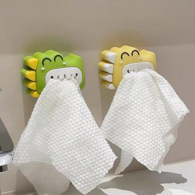 Dinosaurier Handtuchhalter Ohne Bohren Wasserdicht Aufbewahrungshalter Starker Klebstoff Feuchtigkeitsbeständig Langlebige Klammer für Badezimmer Küche