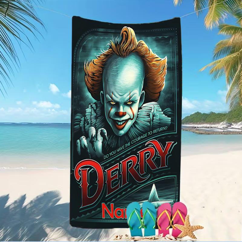 Customizable personalized beach towels Pennywise the Dancing Clown themed designs.Suitable for the beach, yoga, sports;ideal as beach accessories
