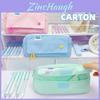 Style Pencil Case With Memory Fabric Large Capacity For Girls And Students