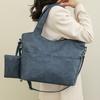 Pu Women's Bag New Fashion European and American Retro Tote Bag Casual Shoulder Crossbody Bag Large Capacity Mother and Child Bag Two-piece Set