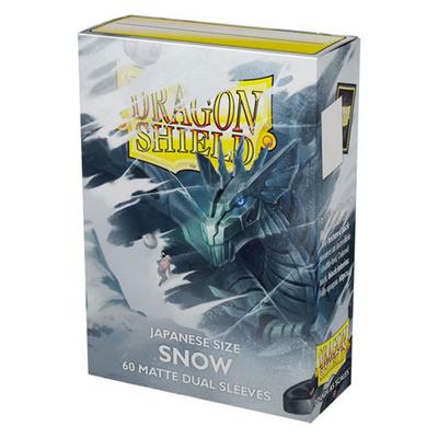 Dragon Shield Japanese Dual Matte Sleeves 60pcs (SnowWhite)