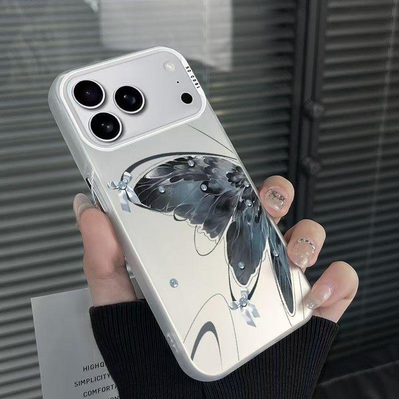 Qingmo Butterfly Shell Phone Case for Apple 17/16/15pro/14promax/13/12/11X