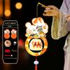 Set of 8 Rabbits Revolving Lamp Festival Scaldfish Easy Assembly and Storage Lamps Handmade Cultural Home Decoration