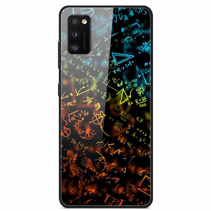 Para Samsung A41 Funda A31 A71 A51 Cristal Templado Cubiertas Traseras Rígidas Para Samsung Galaxy A51 Fundas de Teléfono Fundas Protectoras Coque A 41