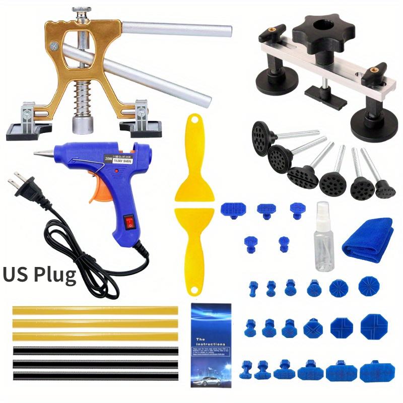 Kit de débosselage pour carrosserie, extracteur de bosses doré pour carrosserie, pour l'élimination des bosses mineures et profondes
