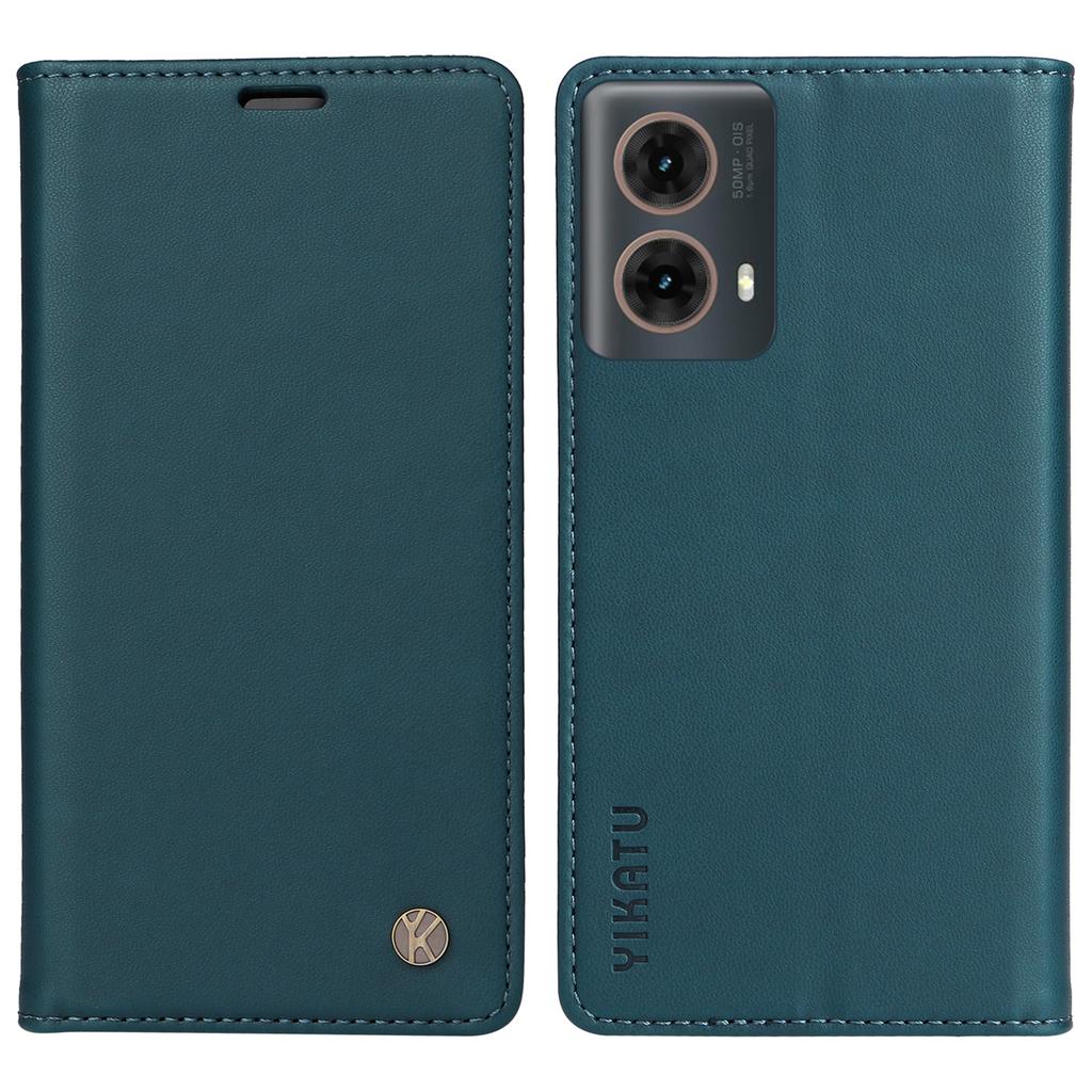 YIKATU YK-001 For Motorola Moto G85 5G/S50 Neo 5G Wallet Case Strong Magnetic Leather Phone Cover