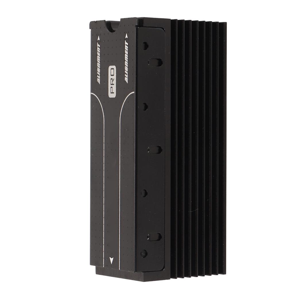 M.2 Heatsink with 3 Thermal Pad Aluminum Alloy Quiet Running NVME 2280 SSD Cooler SSD Radiator Black
