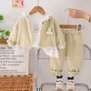 Kids Casual Long-Sleeve Set, Comfortable Daily Wear Outfits