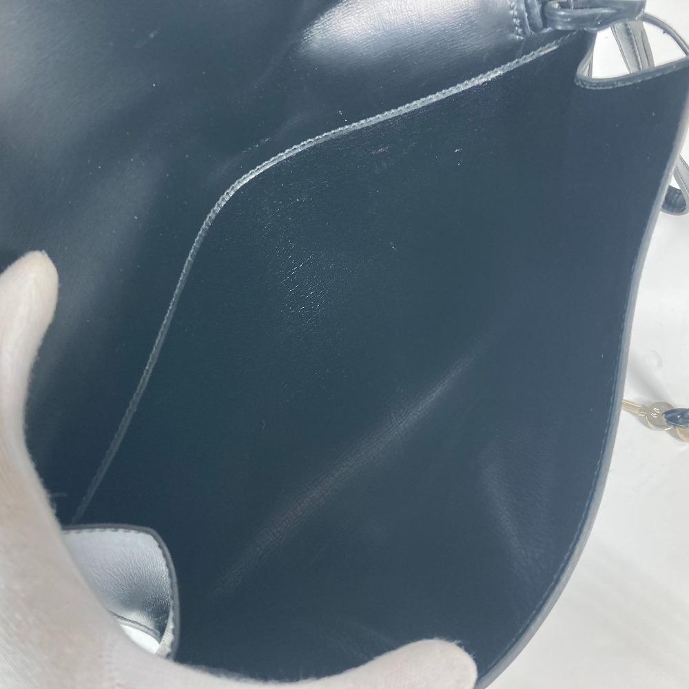 Hermes Bag Pouch Kirius With Strap Clutch Bag Boxcalf Black